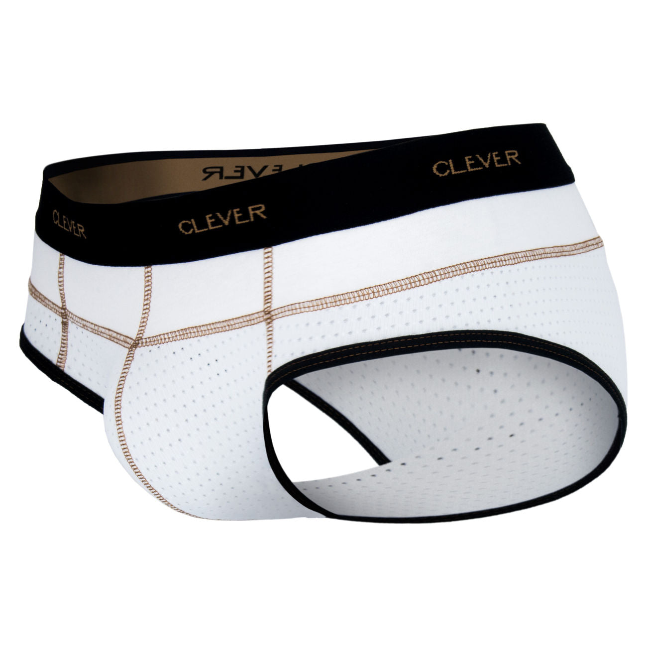 Clever 5317 Sweetness Piping Briefs White