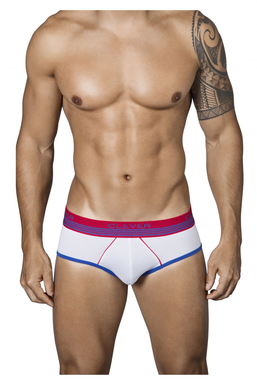 Clever 5334 Slang Piping Briefs White