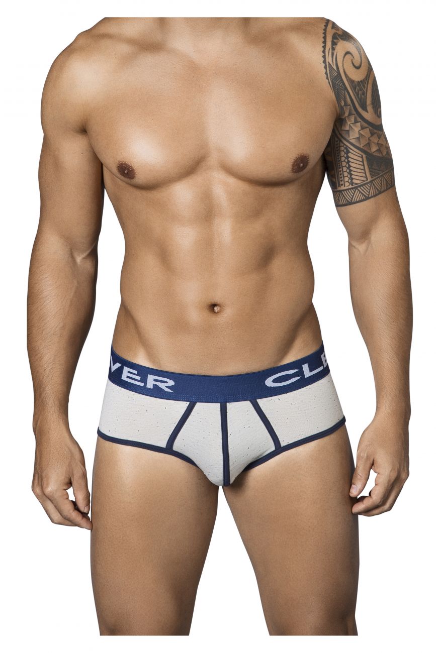 Clever 5337 Sparkies Piping Briefs Gray