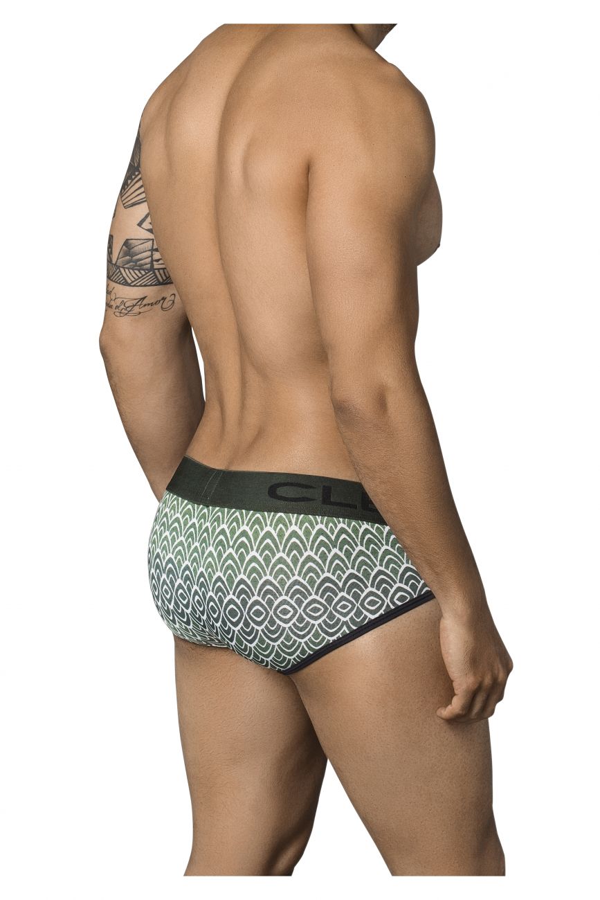 Clever 5346 Mask Piping Briefs Green