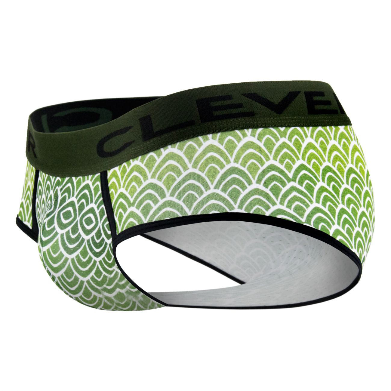 Clever 5346 Mask Piping Briefs Green