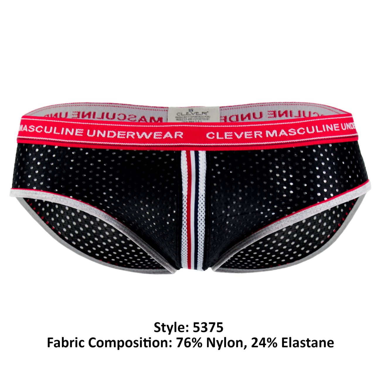 Clever 5375 Fransua Piping Briefs Black