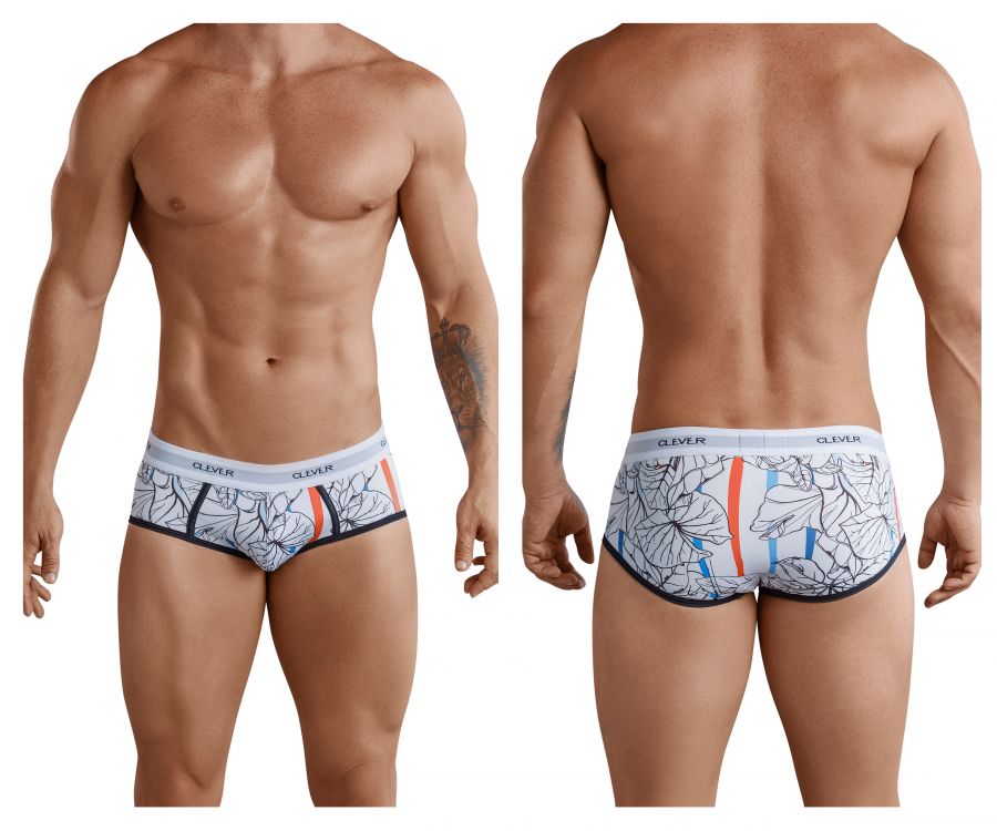 Clever 5378 Iris Piping Briefs White