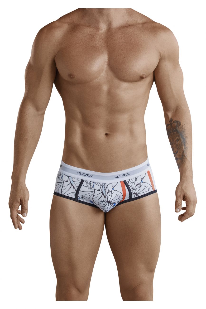 Clever 5378 Iris Piping Briefs White