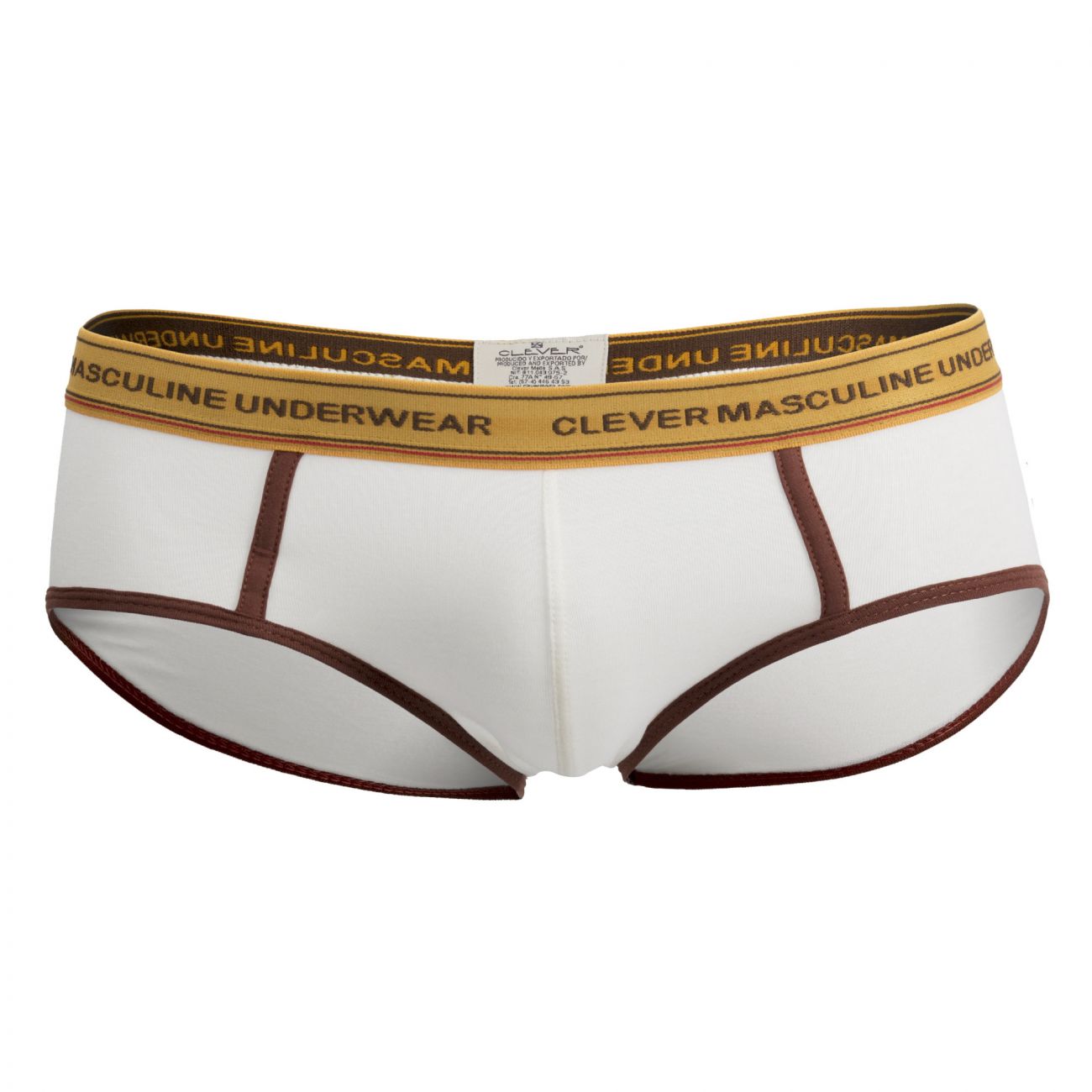 Clever 5394 Attractive Piping Briefs Beige