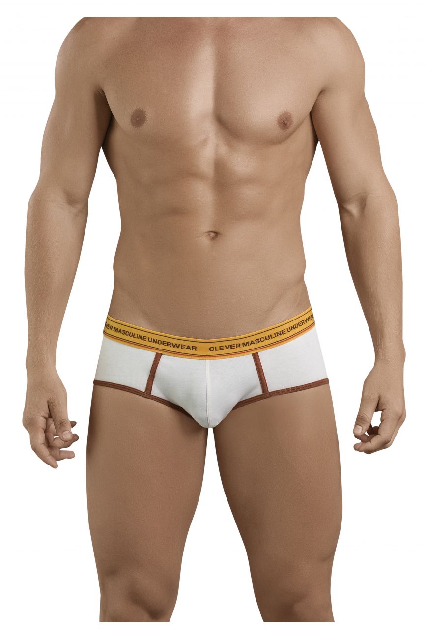 Clever 5394 Attractive Piping Briefs Beige