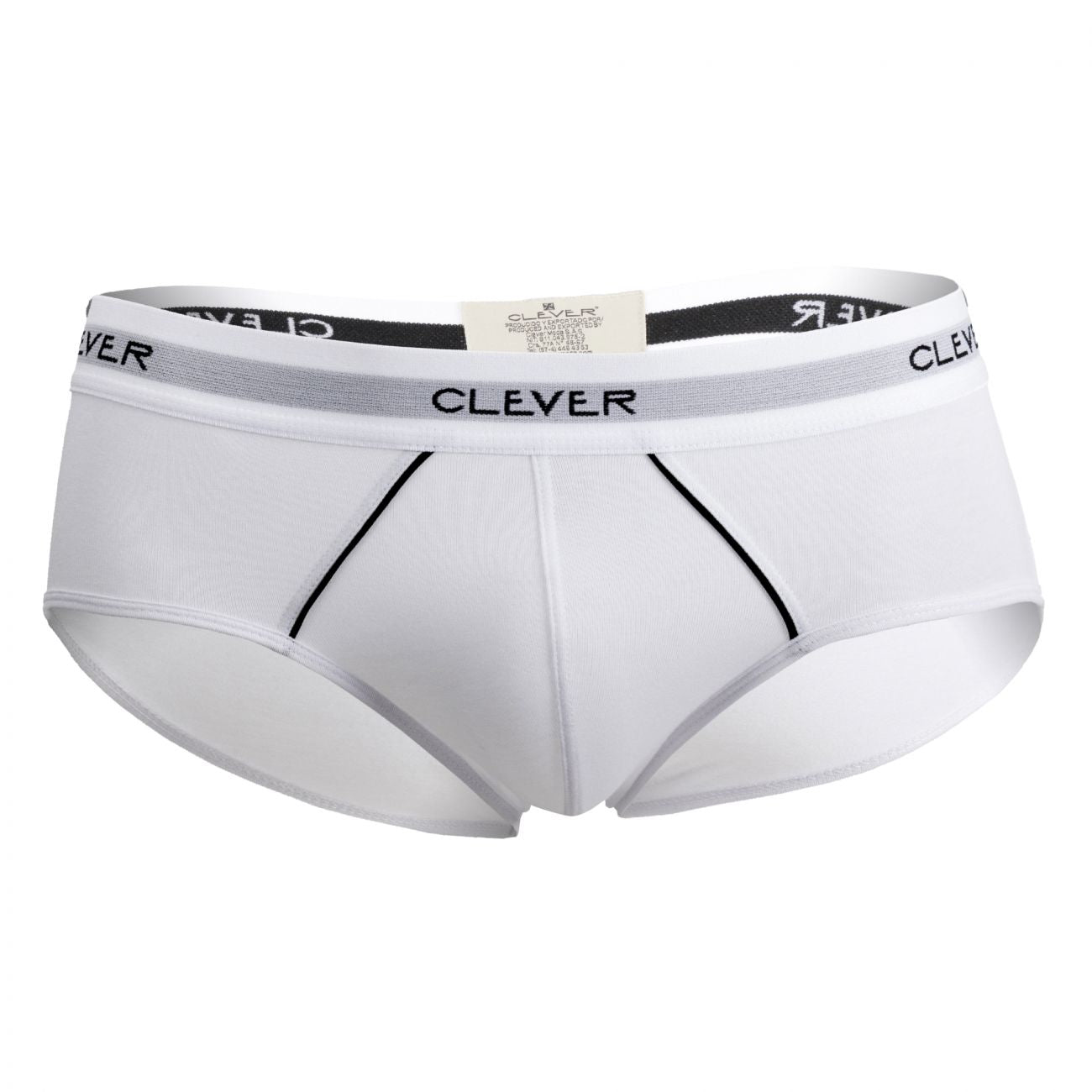 Clever 5399 Stunning Piping Briefs White