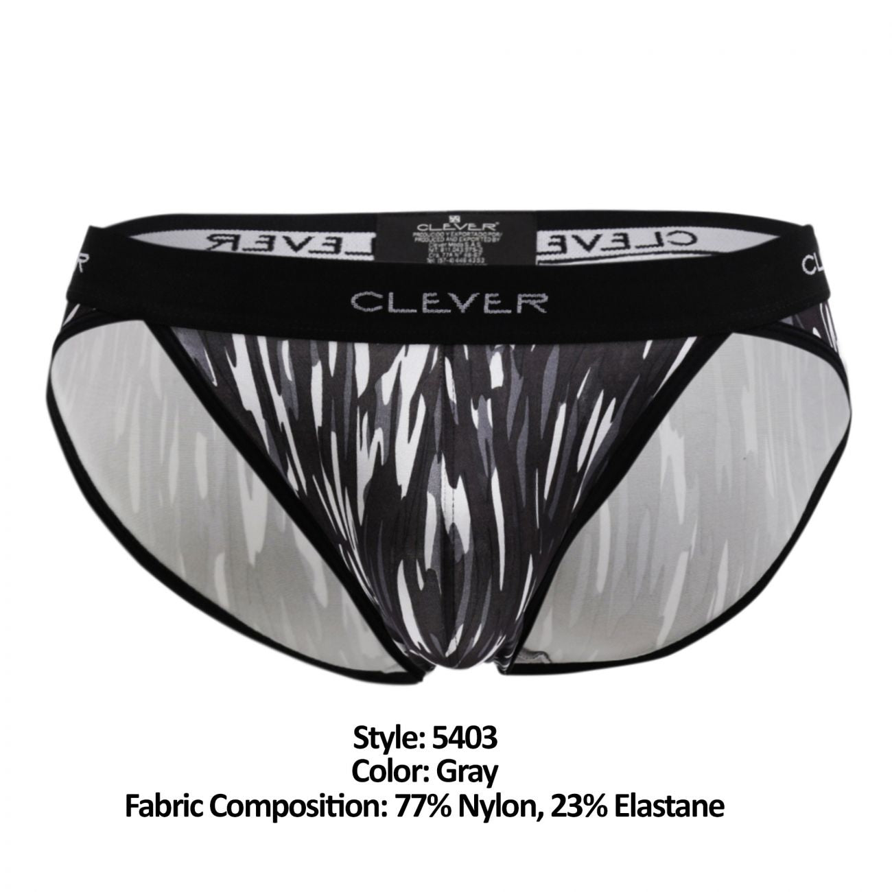 Clever 5403 Provocation Briefs Gray