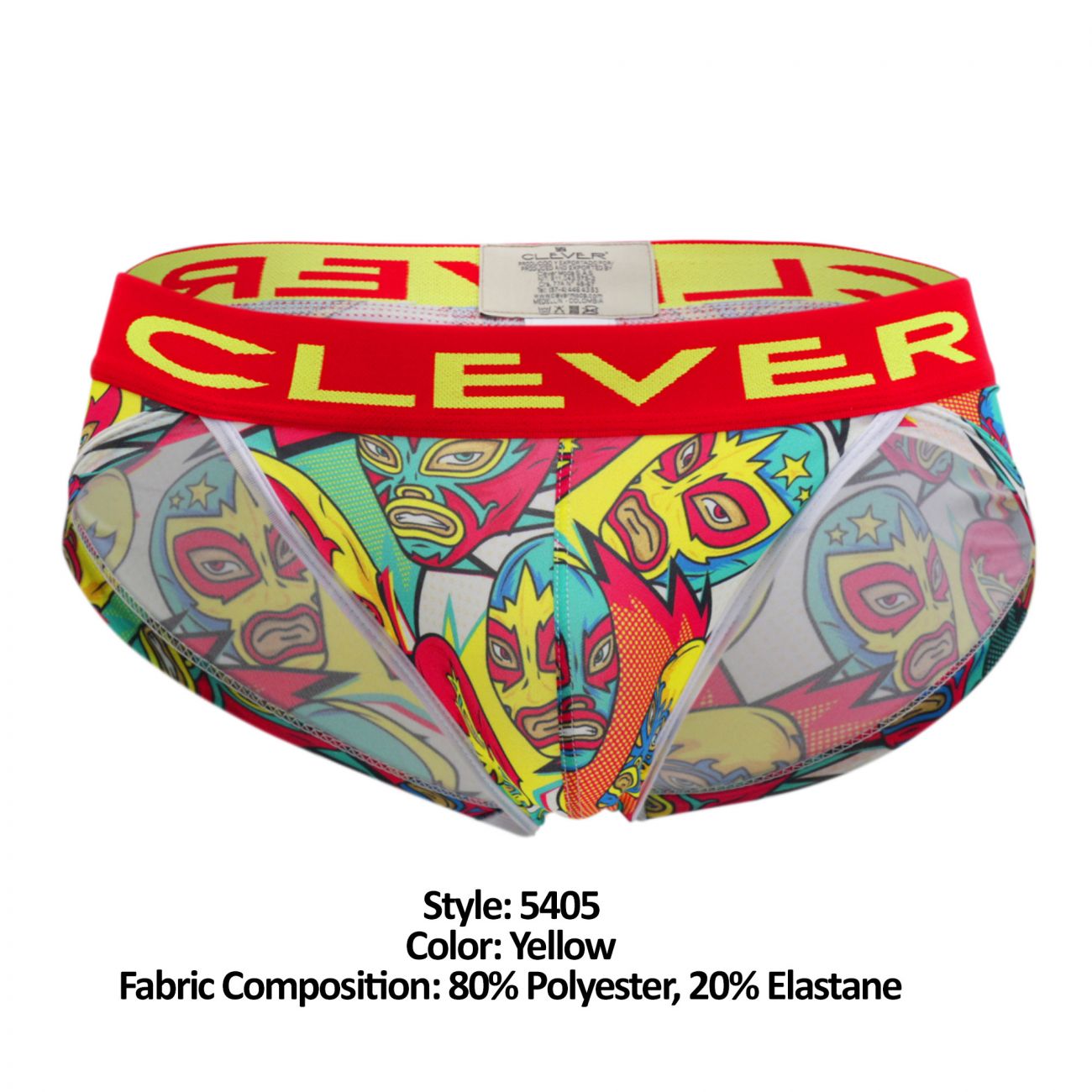 Clever 5405 Attractive Briefs Yellow Multi