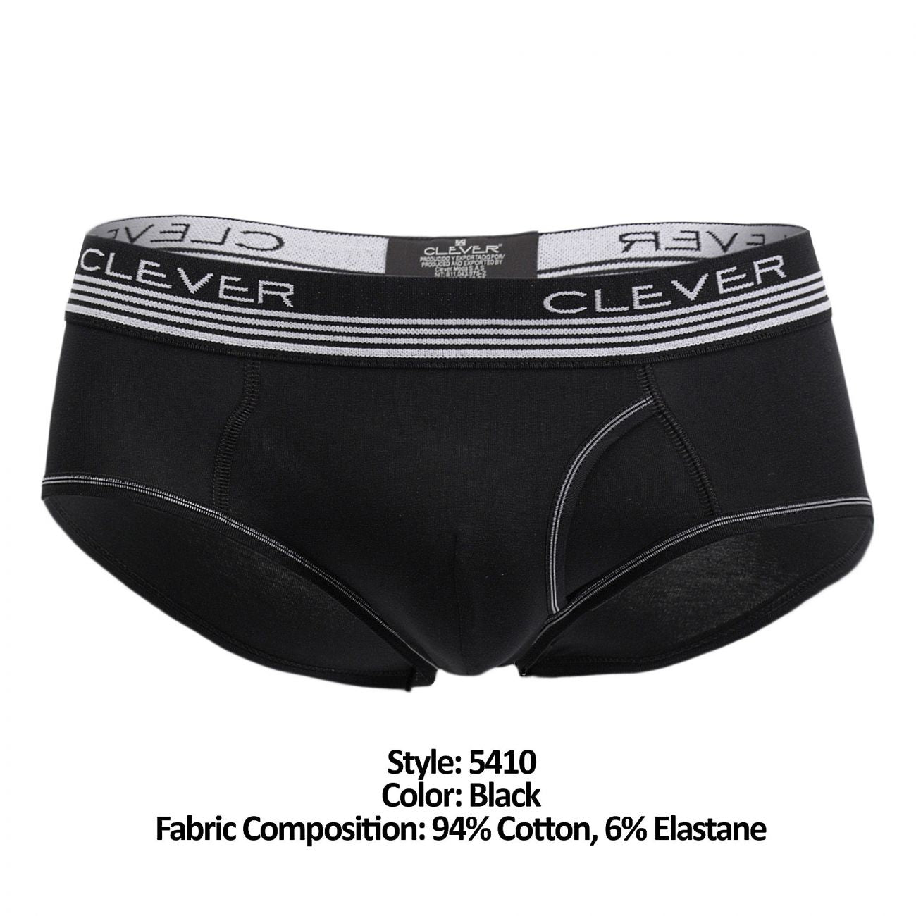 Clever 5410 Julio Piping Briefs Black