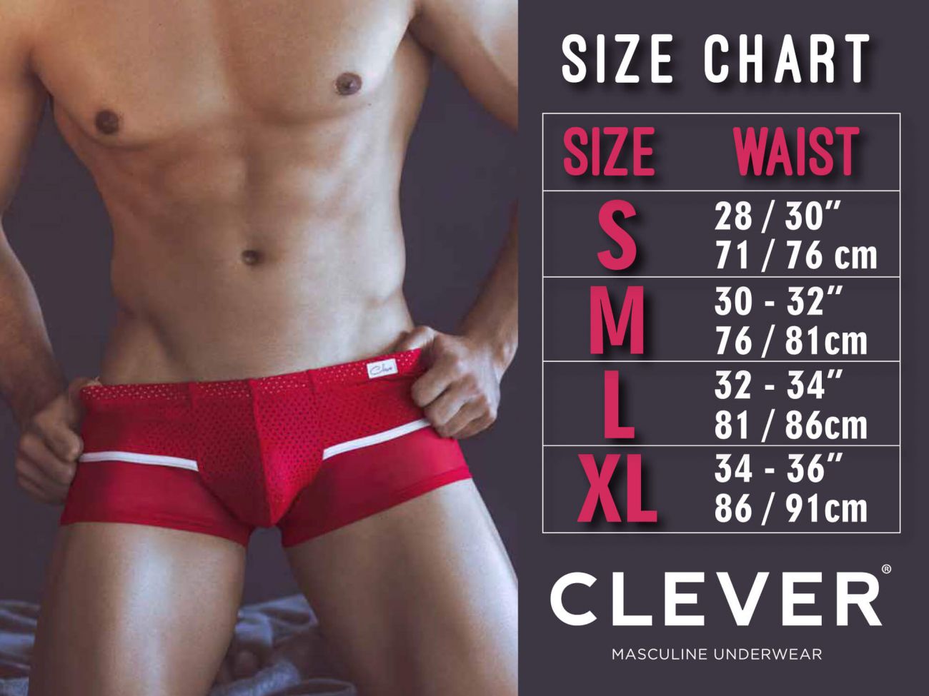 Clever 0316 Lowa Piping Briefs Gray