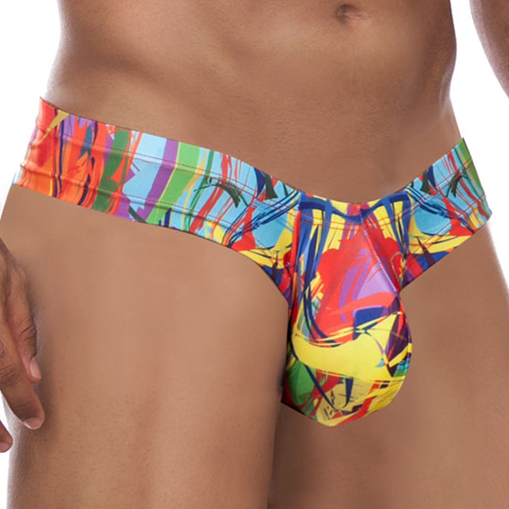 Daniel Alexander Vibrant Colorful Slip Thong Multi