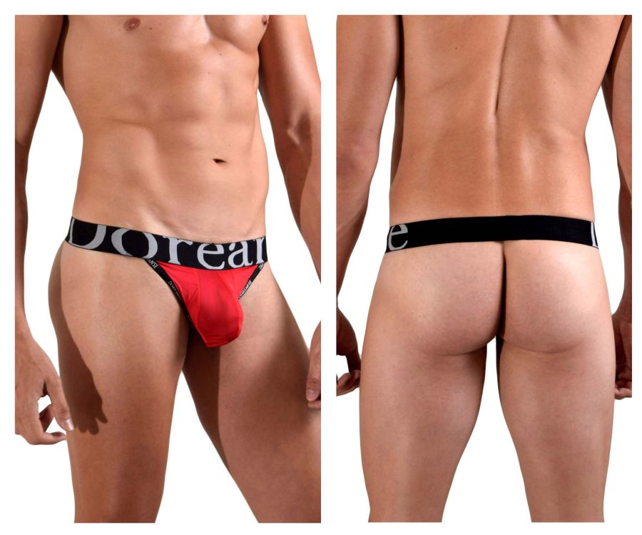 Doreanse 1008- Pouch Thongs Red Plus Sizes