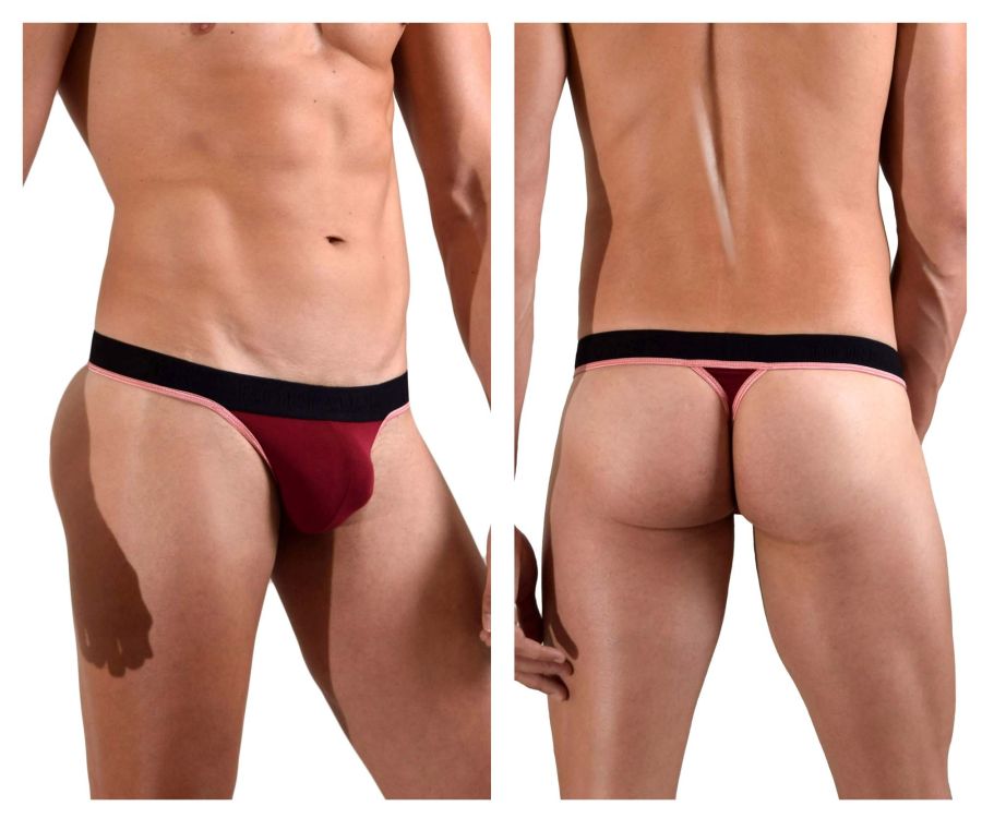 Doreanse 1012-BRD Borderline Thongs Bordeaux Plus Sizes