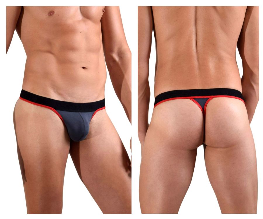 Doreanse 1012-CHR Sexy Borderline Thongs Charcoal Plus Sizes