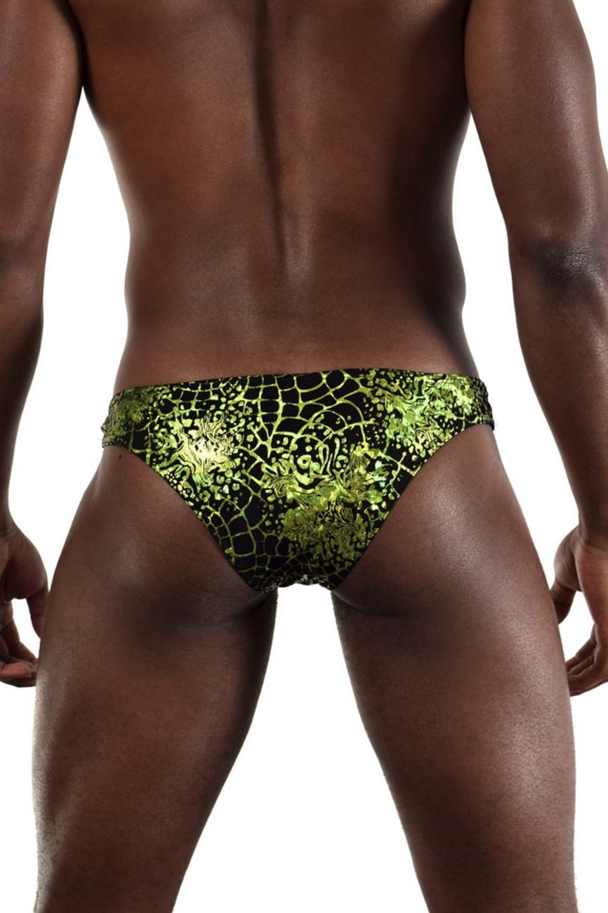 Doreanse 1257-PRN Space Venom Briefs Green Printed Plus Sizes