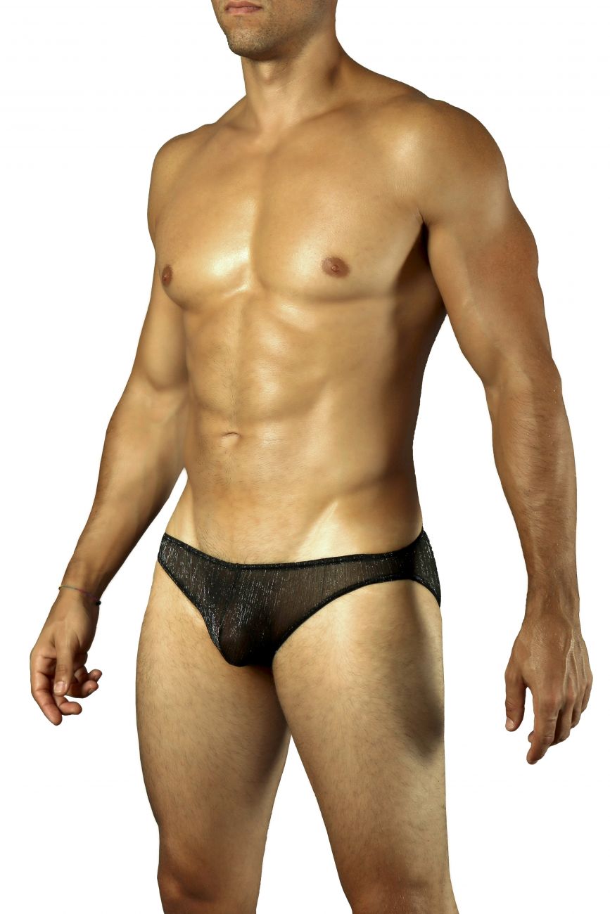 Doreanse 1301-BLK Shimmering Sheer Brief