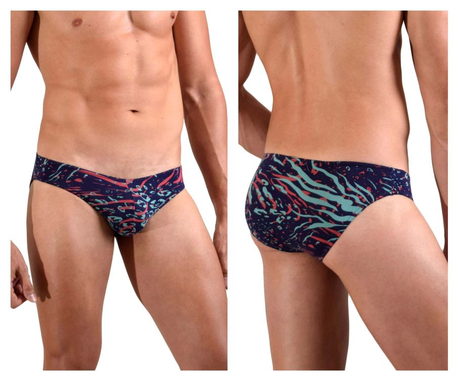 Doreanse 1409-PRN Submarine Briefs Printed Plus Sizes