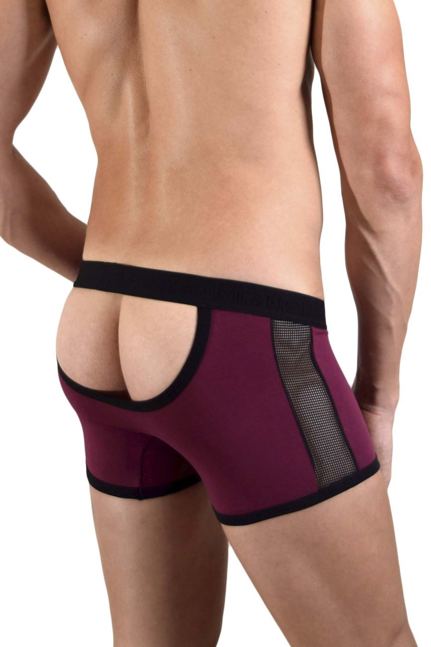 Doreanse 1563-PPL Teaser Boxer Briefs Purple-Black Plus Sizes