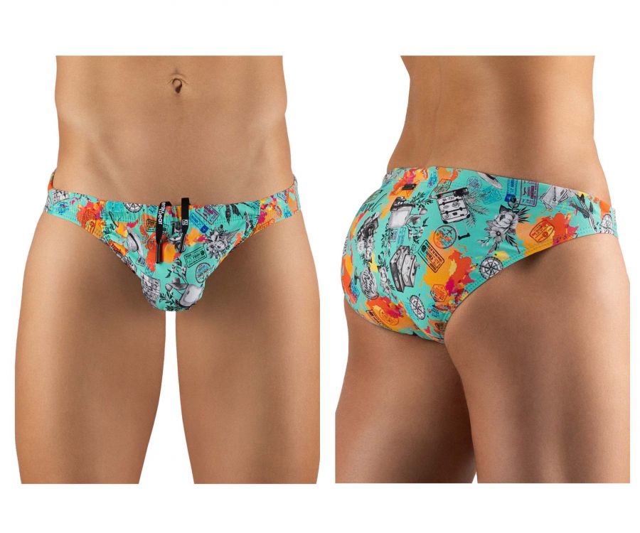 ErgoWear EW1062 FEEL Swim Voyager Swim Briefs Turquoise