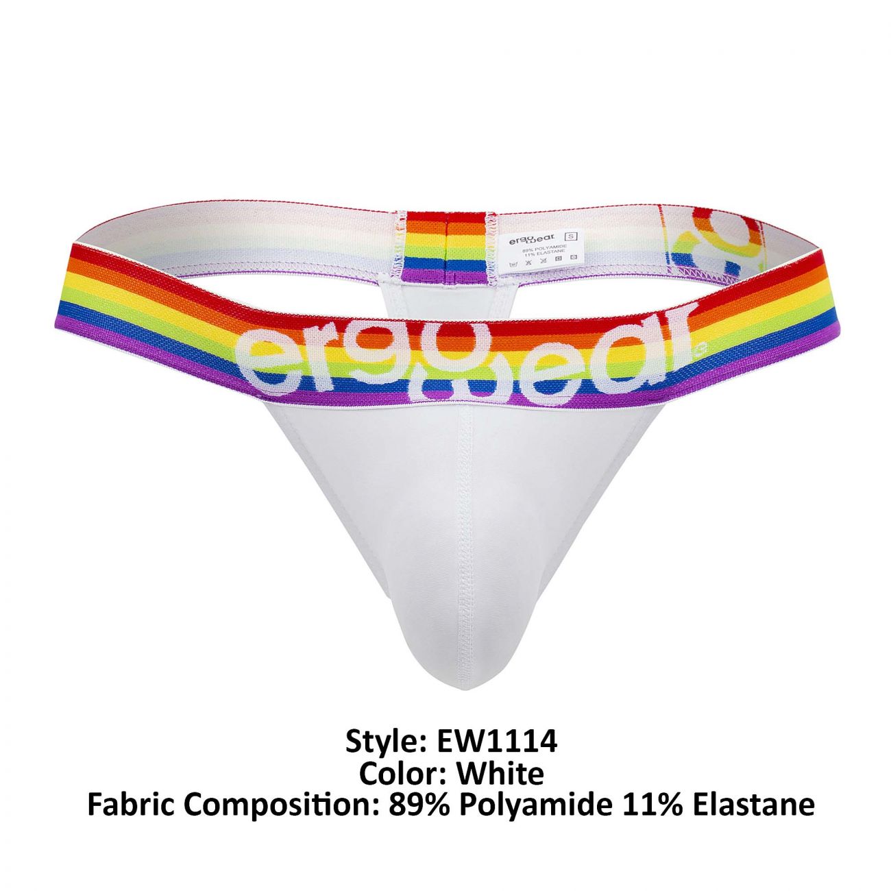 ErgoWear EW1114 MAX XV PRIDE Thongs White