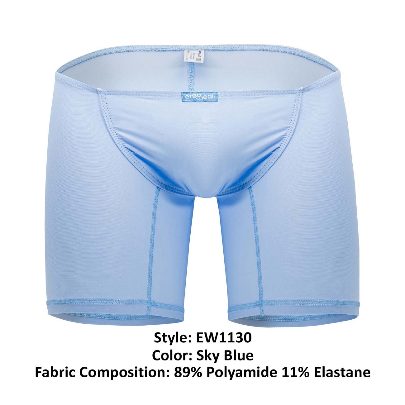 ErgoWear EW1130 Fitted Boxer Briefs Sky Blue