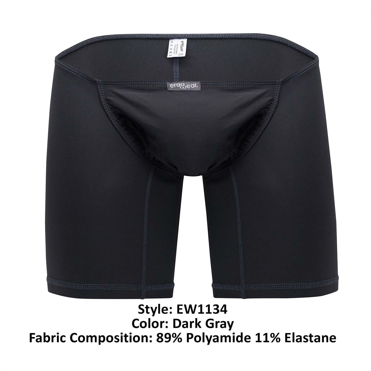 ErgoWear EW1134 FEEL GR8 Boxer Briefs Dark Gray