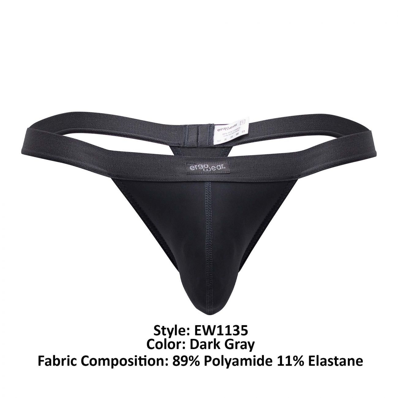 ErgoWear EW1135 SLK Thongs Dark Gray