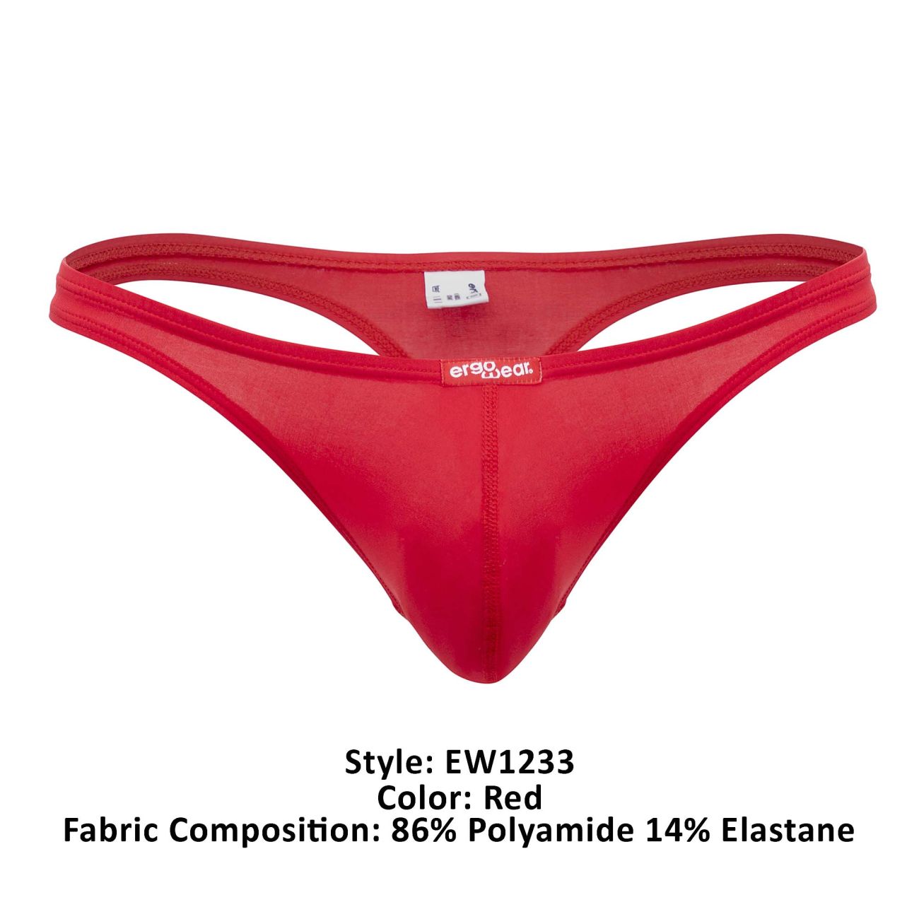 ErgoWear EW1233 X4D Thongs Red
