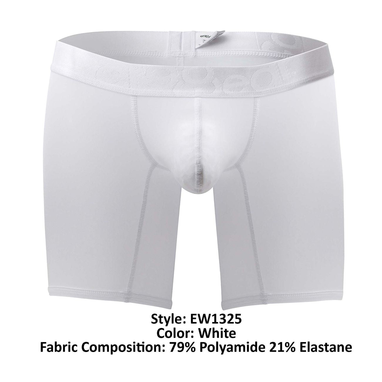ErgoWear EW1325 Enchanting Boxer Briefs White