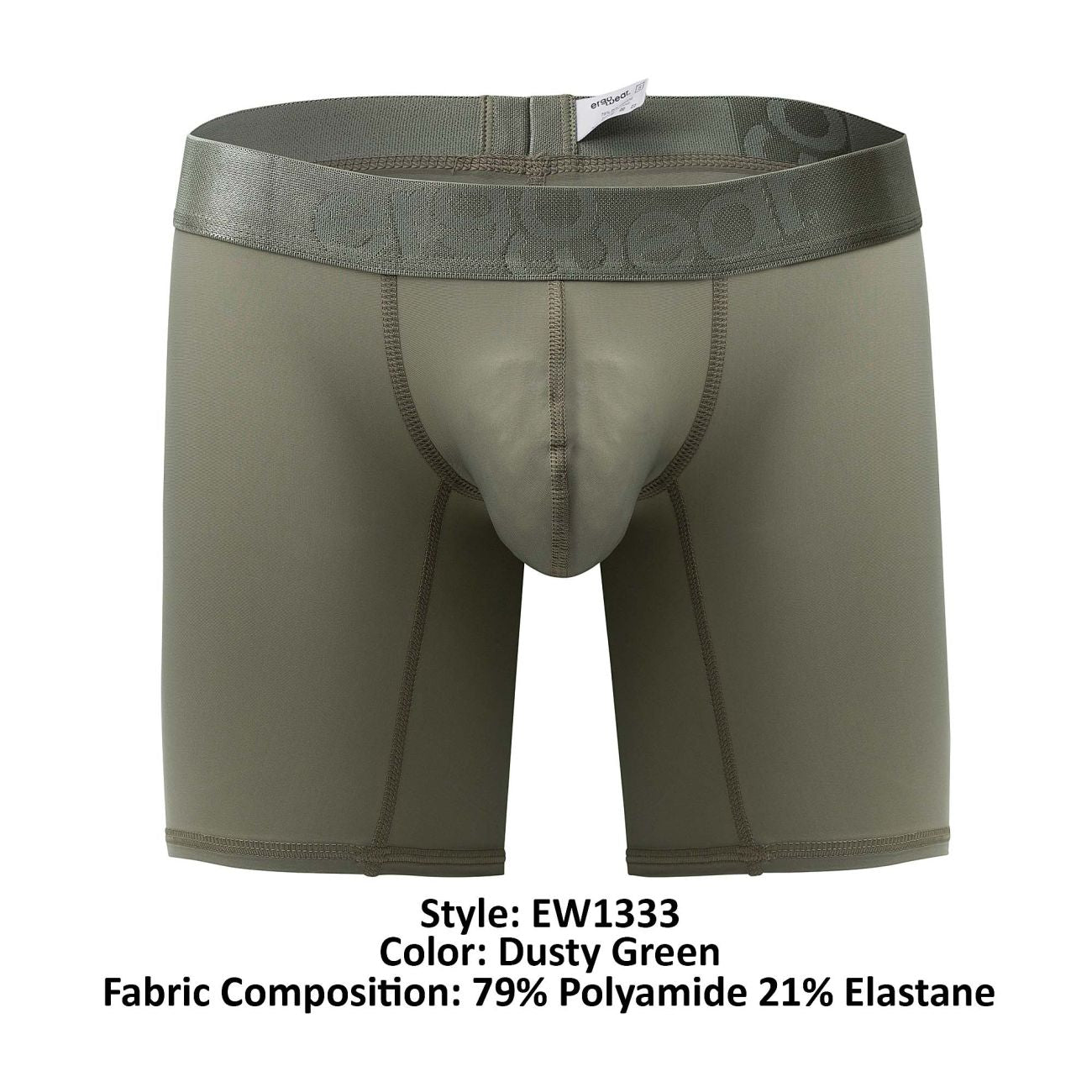 ErgoWear EW1333 Delightful Boxer Briefs Dusty Green