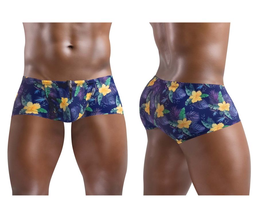 ErgoWear EW1420 FEEL SW Swim Trunks Blue-Yellow