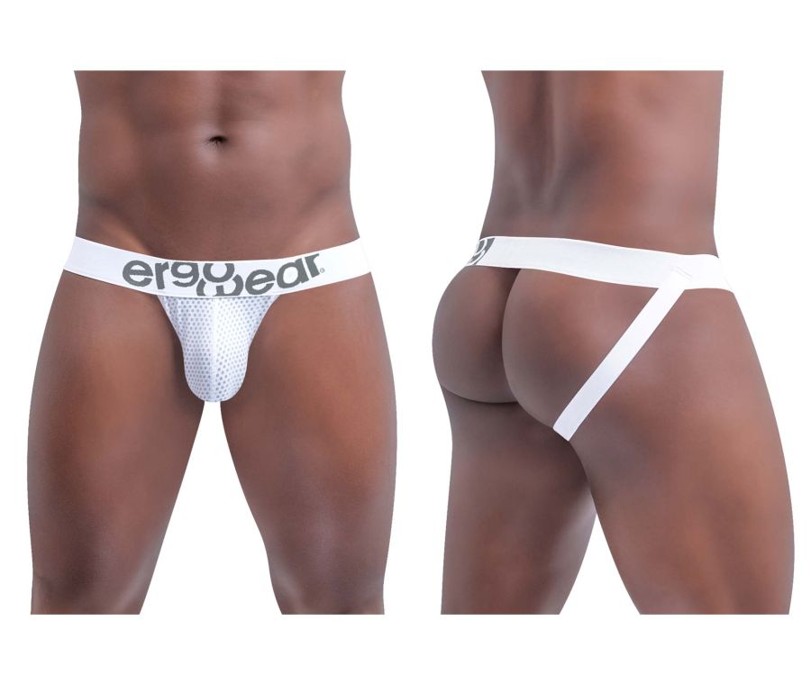 ErgoWear EW1432 Lovable GYM Jockstrap White