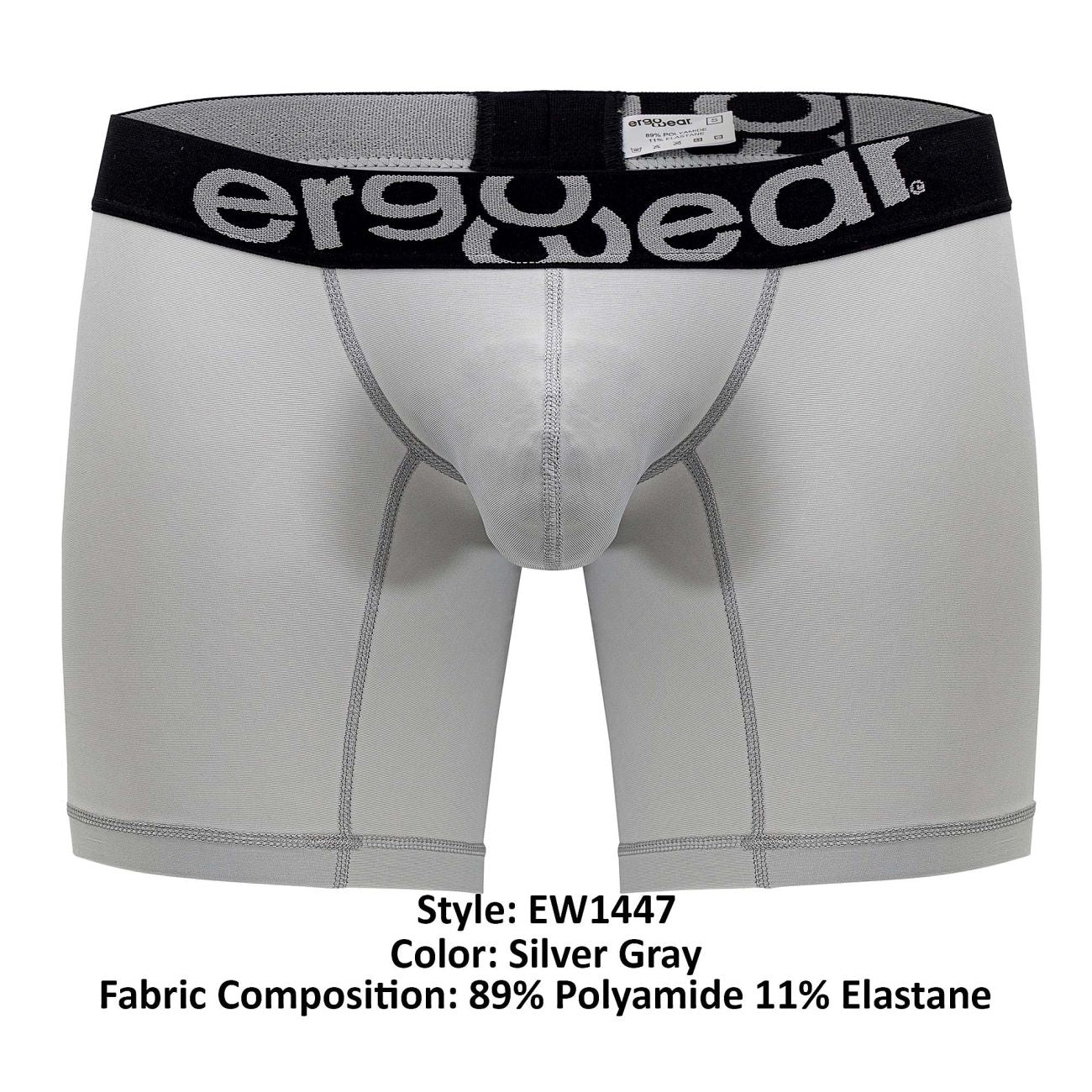 ErgoWear EW1447 MAX SP Boxer Briefs Silver Gray