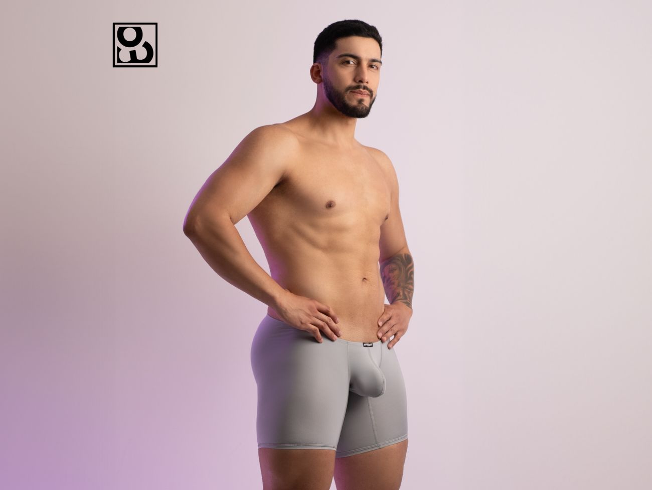 ErgoWear EW1594 X4D Boxer Briefs Silver Gray