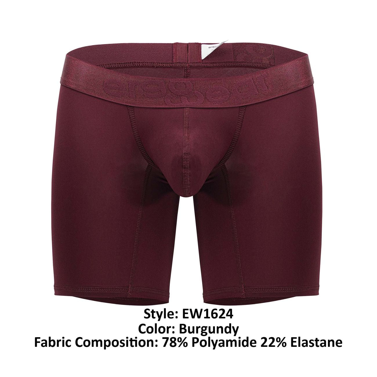 ErgoWear EW1624 MAX XX Boxer Briefs Burgundy