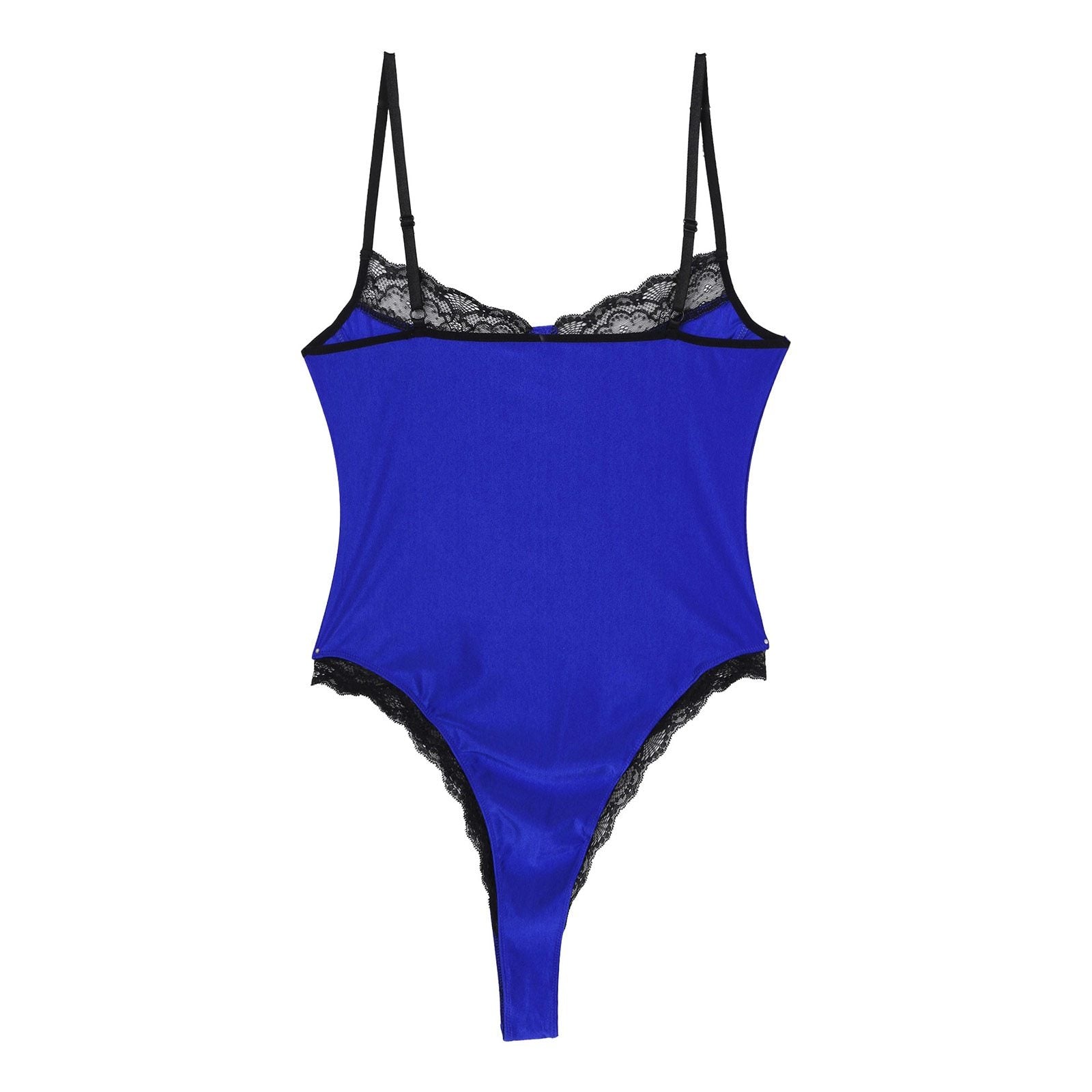 JCSTK - Mens Femme IF-43322316 One Piece Bodysuit with Wireless Top Royal Blue