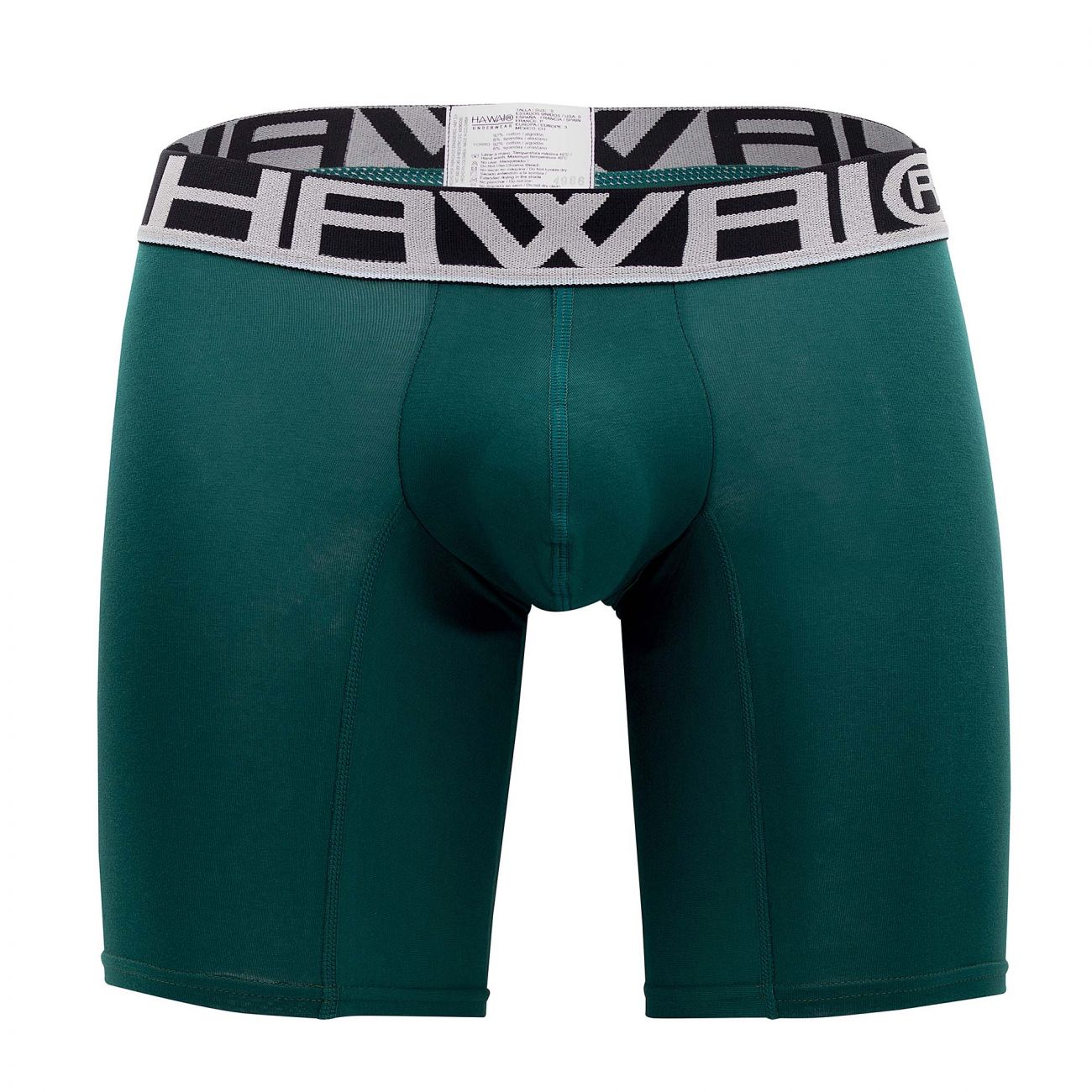 HAWAI 41903 Solid Athletic Boxer Briefs Green