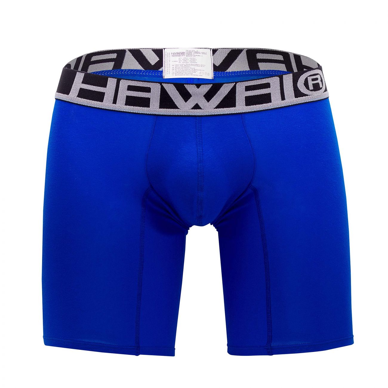 HAWAI 41903 Solid Athletic Boxer Briefs Royal Blue
