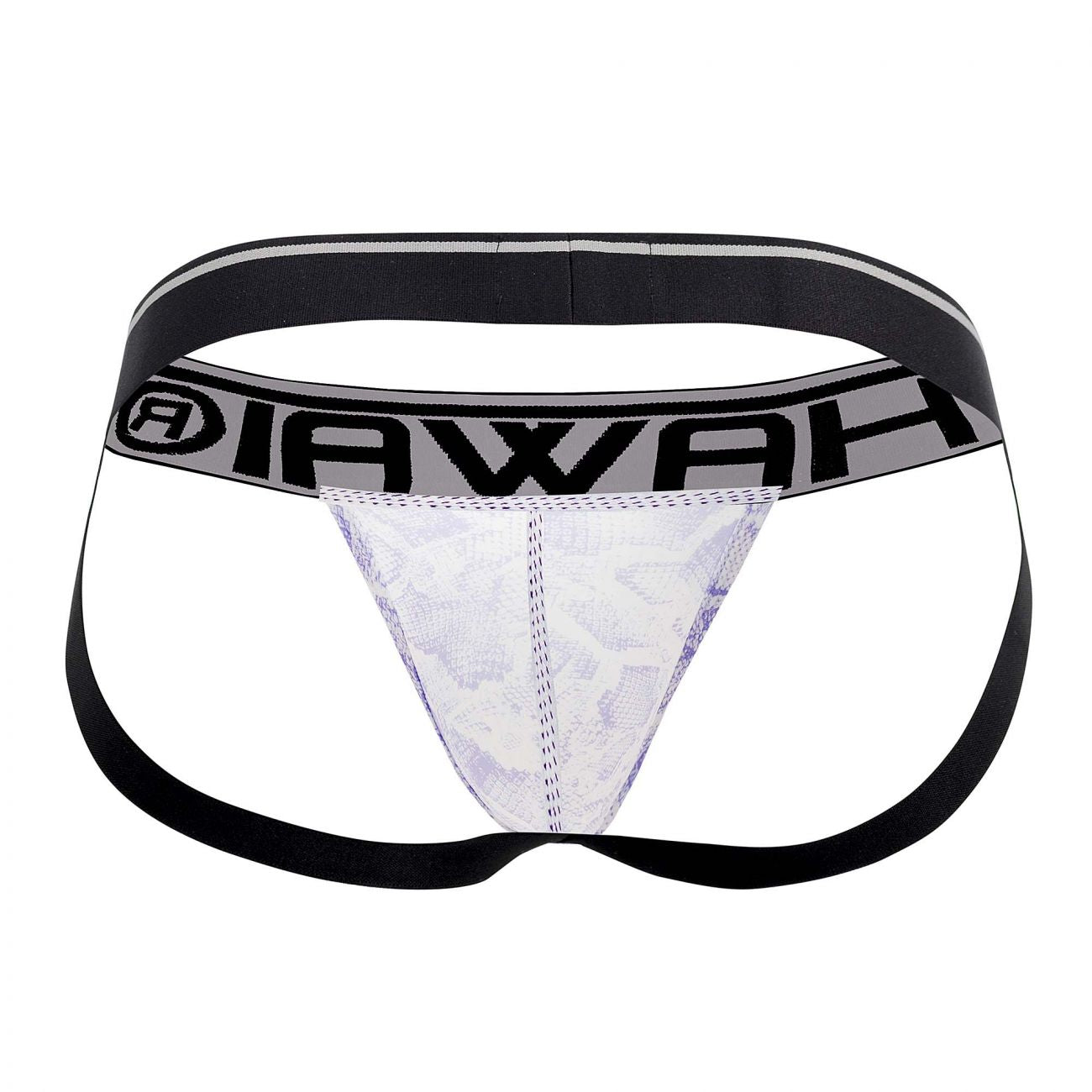 HAWAI 41946T Animal Print Athletic Jockstrap Amethyst
