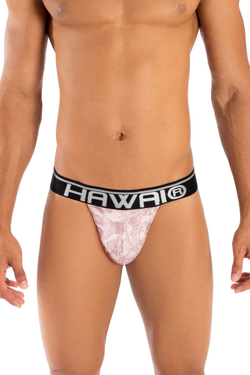 HAWAI 41947T Animal Print Mens Thongs Pink