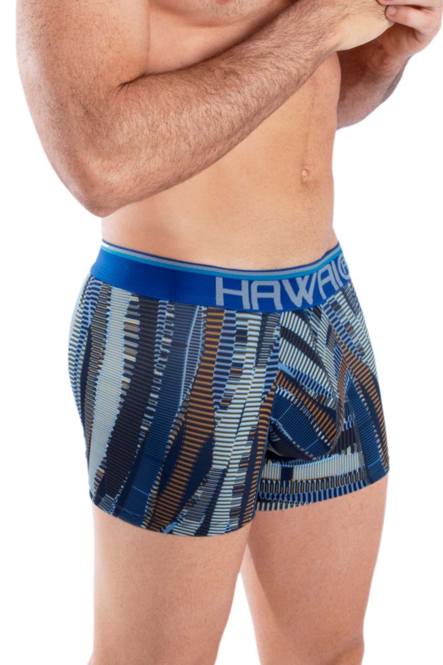 HAWAI 42121 Printed Athletic Trunks Royal Blue