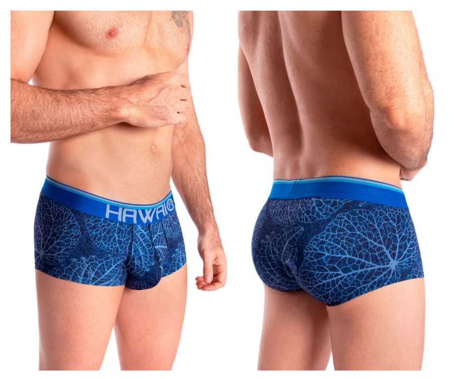 HAWAI 42134 Printed Mini Trunks Royal Blue