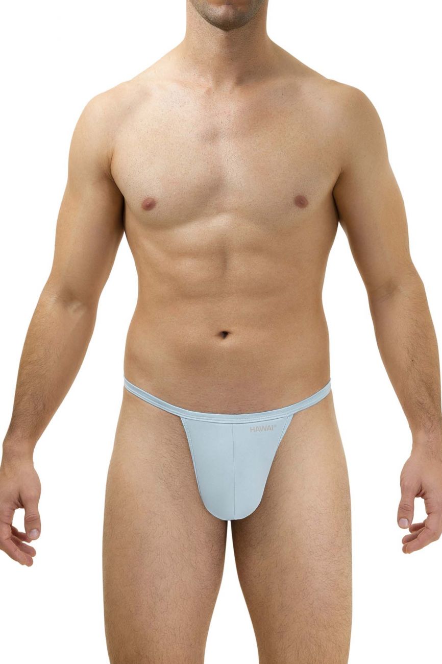 HAWAI 42140 Solid Mens G-String Light Blue