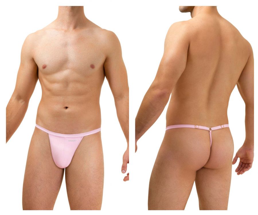 HAWAI 42140 Solid Mens G-String Pink