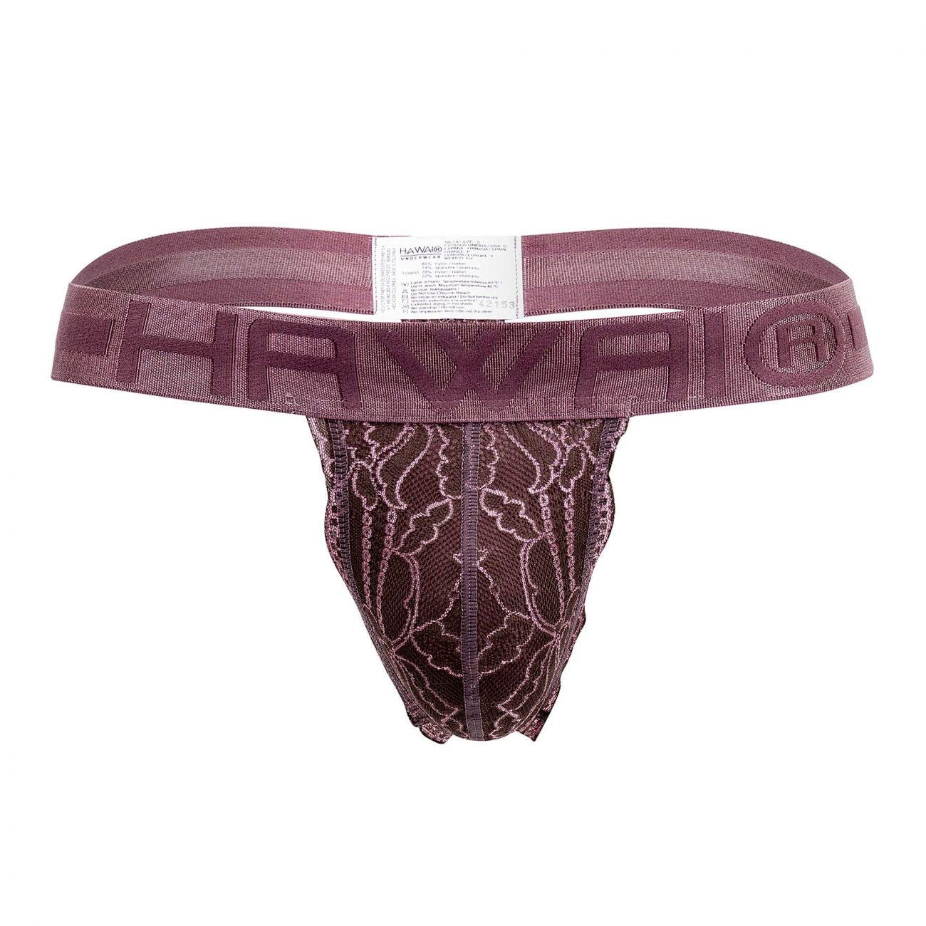 HAWAI 42153 Solid Lace Thongs Taupe