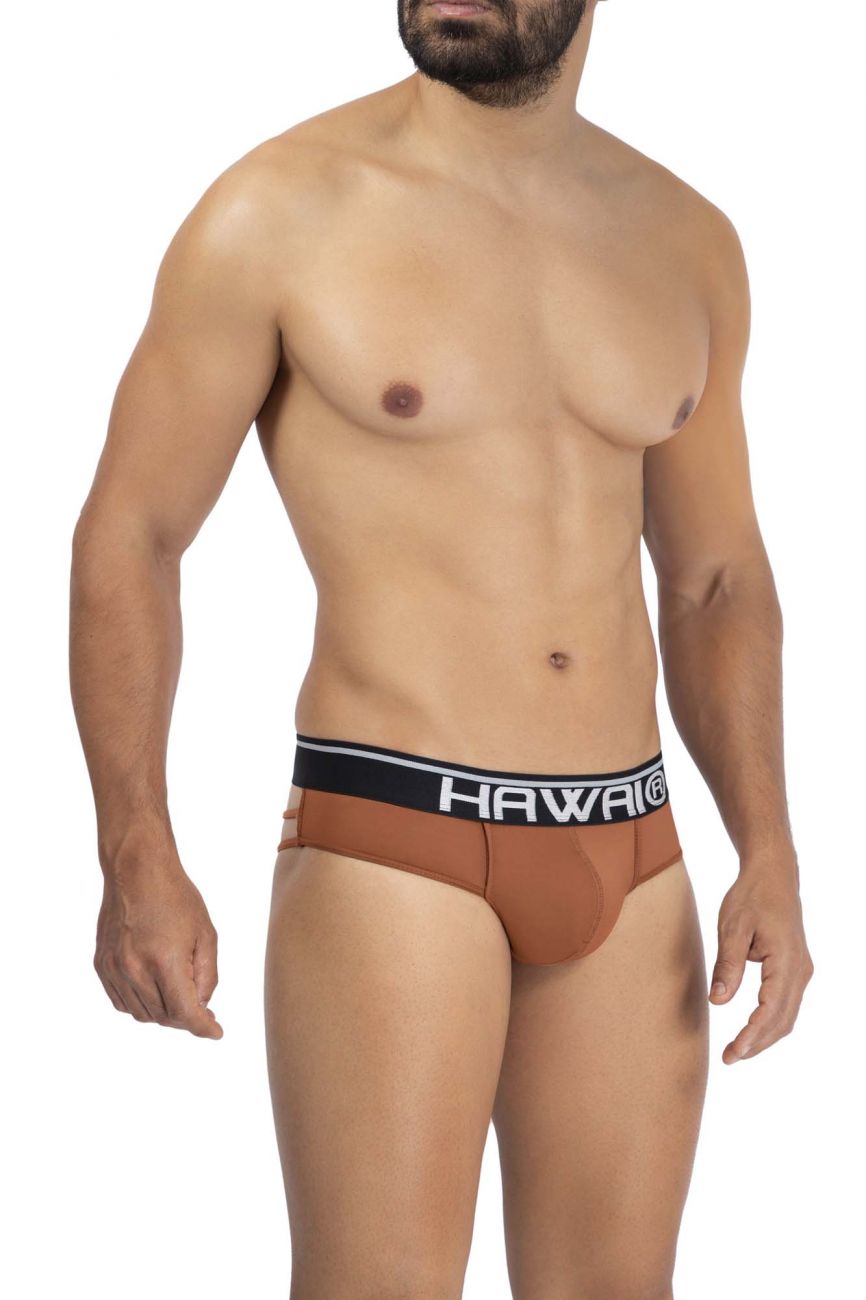 HAWAI 42154 Solid Strappy Thongs Amber