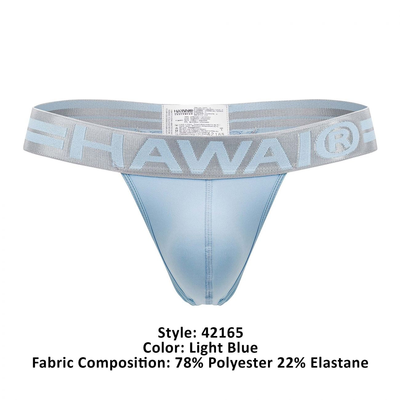 HAWAI 42165 Printed Thongs Light Blue