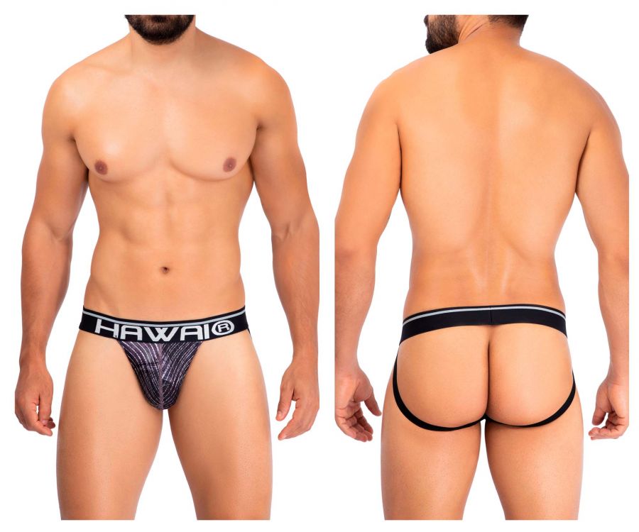 HAWAI 42168 Printed Microfiber Jockstrap Taupe