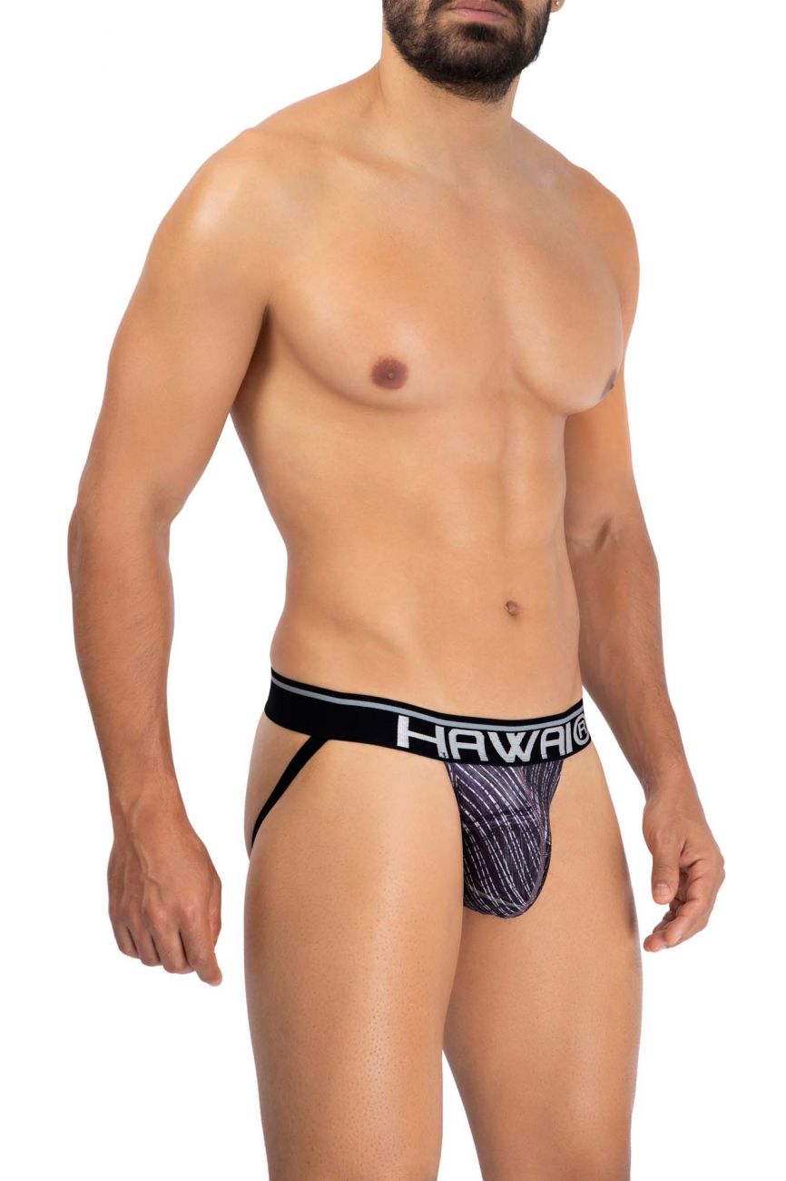 HAWAI 42168 Printed Microfiber Jockstrap Taupe